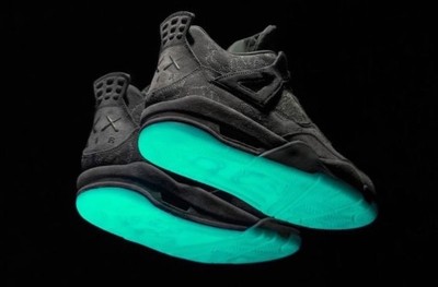 jordan 4 x kaws black